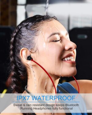Casque Bluetooth NANAMI sans fil, tour de cou magnétique, casque de sport, stéréo HiFi, basses profondes, Bluetooth 5.0 – Image 2